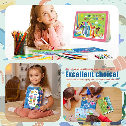 TIIANO Montessori Educational Toys for Toddlers - Preschool Learning Activities for 2-4 Year Olds, Dry Erase Marker Set with Kindergarten Workbooks, Preschool Classroom Must-Haves Recently