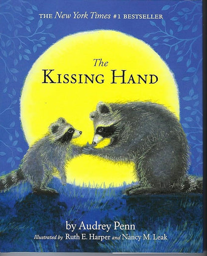 The Kissing Hand by Audrey Penn Hardcover Childrens Book , Chester Raccoon Plush and Activity Craft Gift Set