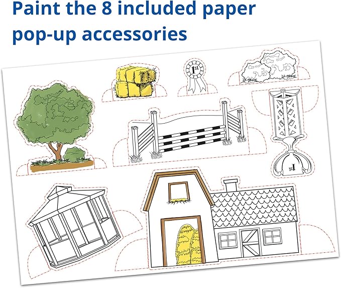 Breyer Stablemates Horse Crazy Colorful Breeds Craft Activity Paint Set