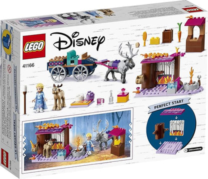LEGO Disney Frozen II Elsa's Wagon Carriage Adventure 41166 Building Kit with Elsa & Sven Toy Figure (116 Pieces)