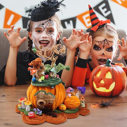 Caydo 200 Pieces Halloween Black Pipe Cleaners Craft Chenille Stems Bulk for Kids DIY Art Creative Crafts and Halloween Decoration (12 Inch x 6 mm)