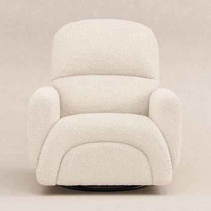Babyletto Rainbow Recliner and Swivel Glider in Almond Teddy Loop, Greenguard Gold Certified and CertiPUR-US® Certified
