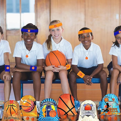 Basketball Party Favors Basketball Wristband Basketball Charm Bracelets Basketball Theme Drawstring Bags Gift Bags For Birthday Party Basketball Party Sports Team Gifts Supplies