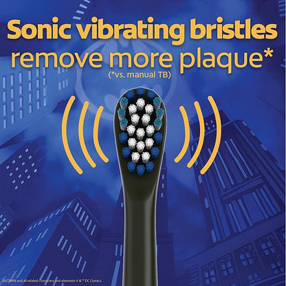 Colgate Kids Battery Powered Toothbrush, Batman, Extra Soft Toothbrush, Ages 3 and Up, 1 Pack, Colors May Vary & Kids Bluey Toothpaste with Fluoride, Fights Cavities, Mild Fruit Flavor, Sugar Free