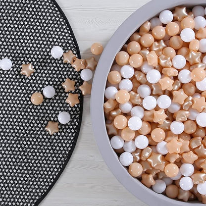 GOGOSO Ball Pit Balls for Toddles, Kids Plastic Balls for BallPit, Pool, Baby Party Accessories, Birthday Decoration 50 100 200 500 1000