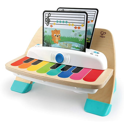 Baby Einstein and Hape Magic Touch Piano Wooden Musical Toddler Toy, Age 6 Months and Up