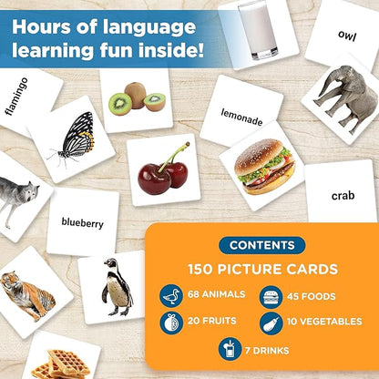 ThinkPsych Level 2 Nouns Flash Cards | 150 Picture Cards for Speech Therapy & Autism Learning Materials | Preschool Kindergarten Language Learning Cards | Homeschool Supplies | Apraxia Flash Card