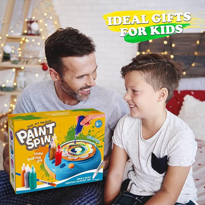Arts and Crafts for Kids Ages 4-8,Paint Spin Art Machine Kit,Art Craft Set for 6-9 Year Old,Cool Painting Spinner Toys Kits Set,Art Supplies Birthday Gifts for Boy Girl Ages 6 7 8 9 10 11 12 (Green)