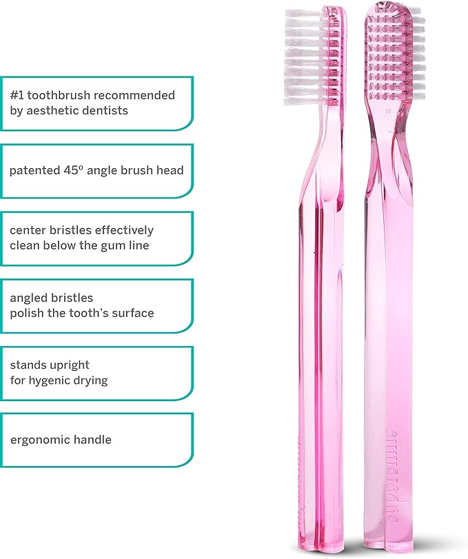 Supersmile New Generation 45° Patented Toothbrush, Pink, 2 Count