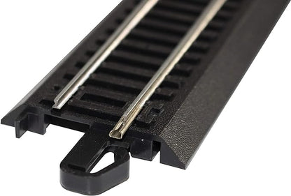 Bachmann Trains Snap-Fit E-Z TRACK WORLD’S GREATEST HOBBY TRACK PACK - Steel Alloy Rail With Black Roadbed - HO Scale , White Medium