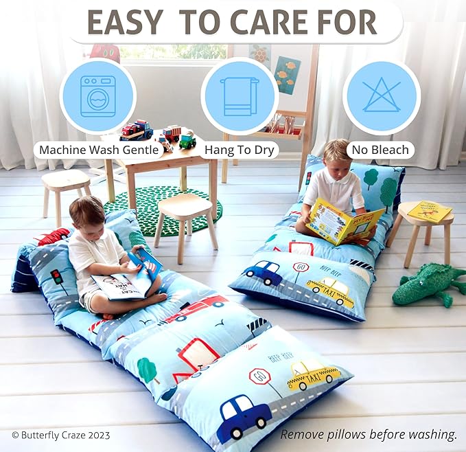 Butterfly Craze Floor Pillow Bed Lounger, Cozy and Stylish Seating Solution for Kids & Adults, Recliner Floor Cushion for Ultimate Comfort, 5 Pillows Already Included, Transportation, Queen