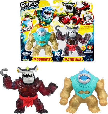 Heroes of Goo Jit Zu Deep Goo Sea Versus Pack. Exclusive Tidal Smash Thrash VS Exclusive Hammerhook. 2 Figure Pack!