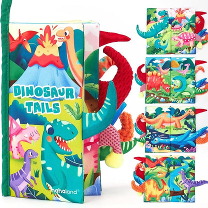hahaland Baby Books 0-6 Months,Infant Tummy Time Toy Sensory Toys 6 to 12 Months Touch Feel Book Gifts for Boy Girl 0-3 Month Learning Toy Baby Birthday Easter Basket Stuffers (Single)