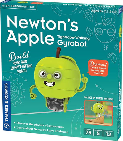 Thames & Kosmos Newton’s Apple: Tightrope-Walking Gyrobot | Build a Gravity-Defying Robot | Explore Forces & Motion, Physics of Gyroscopes | Ages 8+ w/Help; 12+ for Independent Play