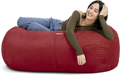 Jaxx Sofa Saxx Bean Bag Lounger, 4-Feet, Cherry