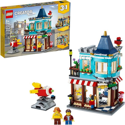 LEGO Creator 3in1 Townhouse Toy Store 31105, Cool Buildable Toy for Kids Building Kit (554 Pieces)