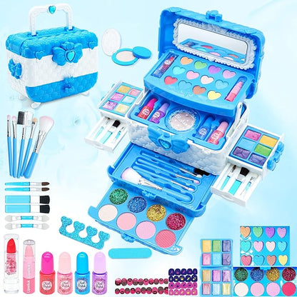 Kids Makeup Sets for Girls - Makeup for Kids 8-12, Maquillaje para Niñas, Play Make Up Kit, Non Toxic Best Toys for Little Girl, Princess Toddler Kid Stuff, Ages 345679 10 Year Old Girl Birthday Gifts