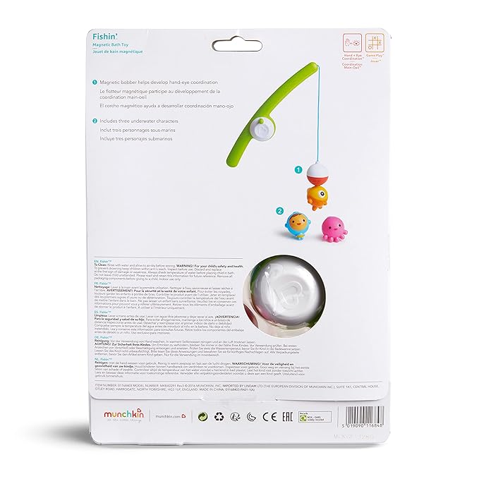 Munchkin® Fishin'™ Magnetic Baby and Toddler Bath Toy, 4pc Set