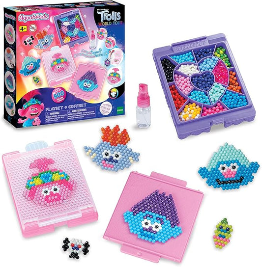 Aquabeads DreamWorks Trolls World Tour Playset, Kids Crafts, Beads, Arts and Crafts, Complete Activity Kit