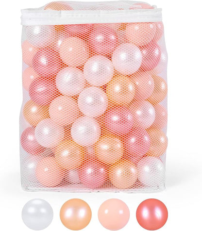 GOGOSO Ball Pit Balls for Toddles, Kids Plastic Balls for BallPit, Pool, Baby Party Accessories, Birthday Decoration 50 100 200 500 1000