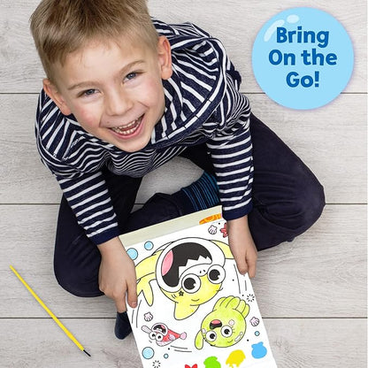 Horizon Group USA Baby Shark Watercolor Art Pad – Baby Shark Water Coloring Book & Painting Set –Baby Shark Watercolor Painting Kit – Great Baby Shark Art Set for 3 Year Old