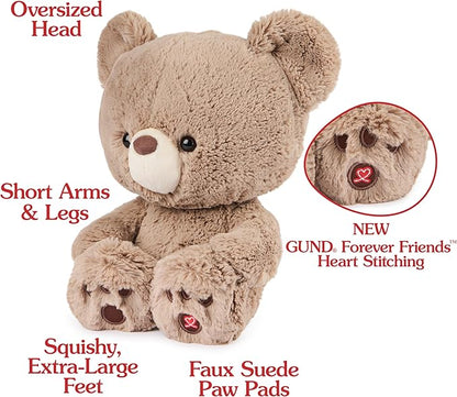 GUND Kai Teddy Bear Plush Toy, Premium Stuffed Animal for Ages 1 and Up, Taupe, 12”