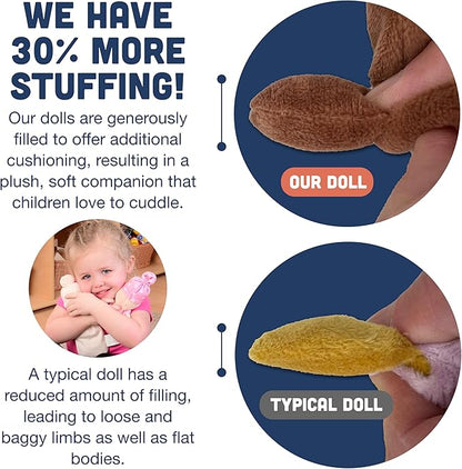 Creative Minds Basket of Babies Soft Baby Dolls, Sensory Toys, Multicultural, Diversity, Inclusion and Social Emotional Learning, Baby Toys for All Ages, Set of 6 Plush Dolls, Multicolor