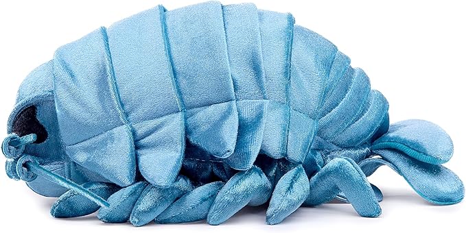 ZHONGXIN MADE Large Isopod Plush - Lifelike 20” Blue Isopod Weigted Stuffed Animal, Realistic Bathynomus Giganteus Arthropod Insect Plushie, Soft Crustaceans Animals Toys Model Dolls Gifts for Kids
