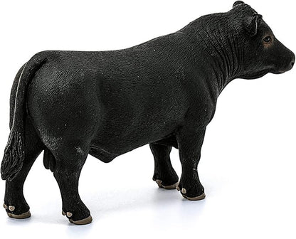 Schleich Farm World, Realistic Animal Toys for Kids Ages 3 and Above, Black Angus Bull Cow Toy Figure