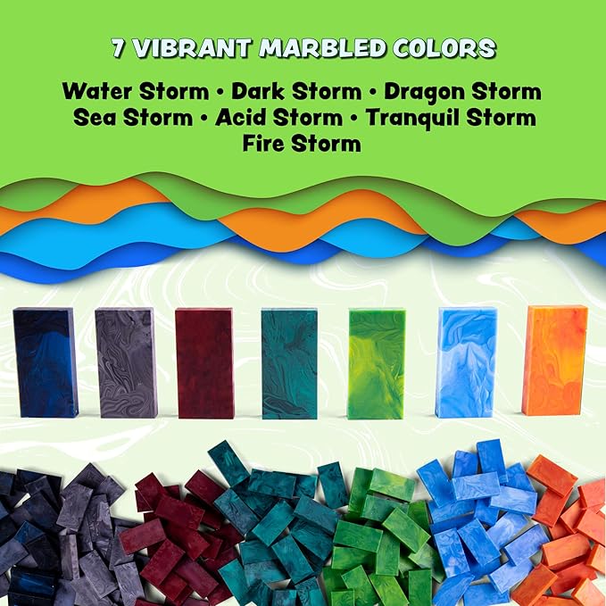 Bulk Dominoes Plastic Bulk 100pcs | Dominoes Set, STEM STEAM Small Toys, Family Games for Kids, Kids Toys and Games (Storm Mix)