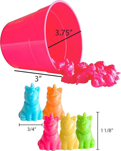 Hapinest Unicorn Math Counters Color Sorting and Counting Activity Set - Educational Learning Games for Toddlers Preschool and Homeschool - Like Counting Bears