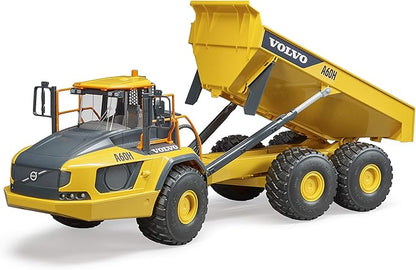 Bruder Volvo A60H Hauler for Construction Pretend Play Indoors, Outdoors, in Sand and Snow, 02455