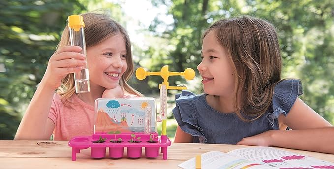 4M Toysmith, STEAM Powered Girls Weather Station, Meteorologist DIY Stem Toy, for Girls Ages 8+