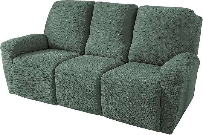 NORTHERN BROTHERS Recliner Sofa Covers 3 Seater, Reclining Sofa Cover 3 Seater, Couch Covers for Reclining Sofa, Couch Cover for Recliner Sofa 3 Seat, Recliner Sofa Covers, Light Green