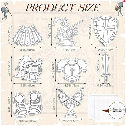 32 Sets Armor of God Magnets Crafts Color Your Own Armor of God Magnet for Kids DIY Religious Coloring Magnet Ornaments for VBS Sunday School Home Classroom Activities Art Party Favors