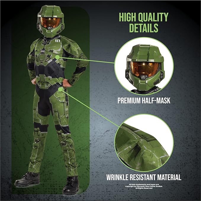 Halo Infinite Master Chief Classic Child Costume