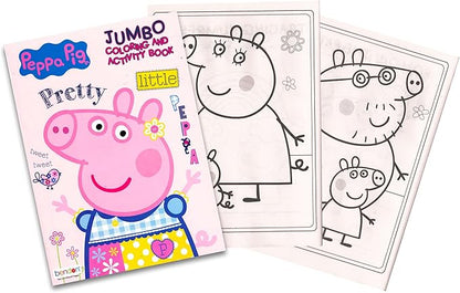 Peppa Pig Coloring Book Super Set for Kids Toddlers Bundle - 3 Pack Activity Books Featuring Dr Seuss Shop, Eric Carle, Peppa Pig (Nick Party Supplies)