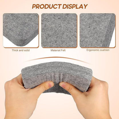 Healifty Thick Wool Needle Felting Pad: Dense Felt Work Mat for DIY Craft Sewing Beginners Kids Adults Thick Square Block Workbench Base Board Tool Light Grey 6 X 6 X 1 Inch