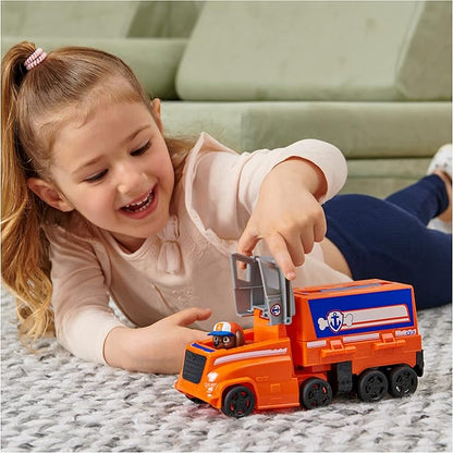 Paw Patrol, Big Truck Pup’s Zuma Transforming Toy Trucks with Collectible Action Figure, Kids Toys for Ages 3 and up