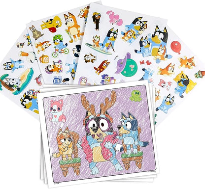 Crayola Bluey Color & Sticker Activity, Bluey Coloring Book, 32 Coloring Pages, Gift for Kids, Ages 3, 4, 5, 6