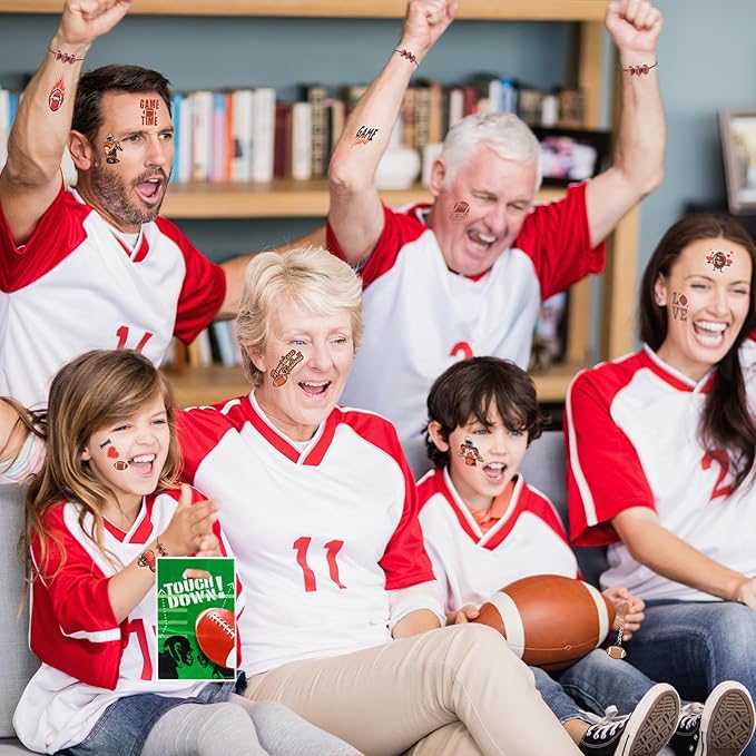 Kolewo4ever 295 Pieces Football Party Favors Football Themed Birthday Gift Goodie Bags Party Faovrs 24 Set Mini Foam Stress Balls,Slap Bracelet, Keychain, Charm Bracelets