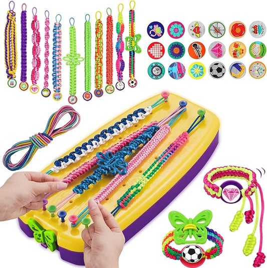 Friendship Bracelet Making Kit for Girls Age 6-12 | DIY Arts and Crafts for Kids | Christmas Birthday Gifts Ideas for Girl 7 8 9 10 11 Years Old | Popular Stocking Stuffers Toys Bulk Set (112PCS)