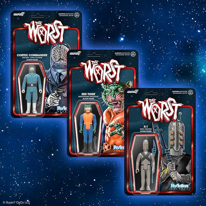 Super7 The Worst X-1 Scum Squad - 3.75" The Worst Action Figure with Accessory Collectibles and Retro Toys