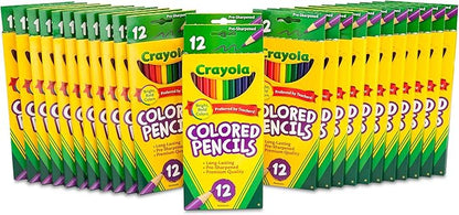 Crayola Bulk Colored Pencils for Kids (24pk), Back to School Supplies For Teachers, Teacher Classroom Must Haves, 12 Colors [Amazon Exclusive]