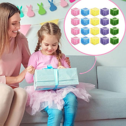 Hooqict 20Pcs Stress Cube Squishy Stress Balls Ice Cube Fidget Sensory Squeeze Toys Mini Squishies Squishy Cube for Kids Teen Adults Stress Relief Classroom Home Office