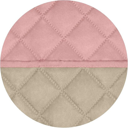 PureFit Reversible Quilted Sofa Cover, Water Resistant Slipcover Furniture Protector, Washable Couch Cover with Non Slip and Elastic Straps for Kids, Dogs, Pets (XX Large, Pink/Beige)