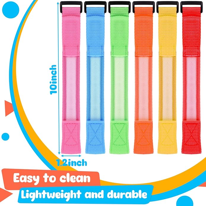 MCPINKY 6PCS LED Light Up Bracelets, Christmas Glow in the Dark Bracelets Wristbands for Kids Adults Night Events bracelet