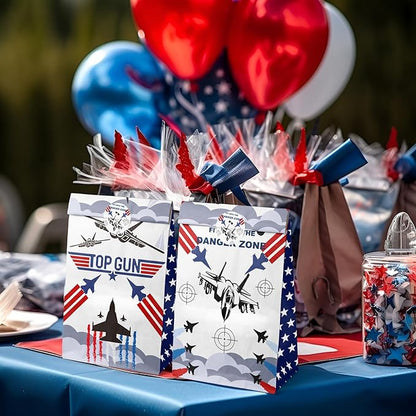 Fighter Jet Pilot Party Favor Bags Fighter Pilot Goodie Bags Fighter Jet Pilot Party Favors for Kids Fighter Jet Pilot Birthday Party Supplies
