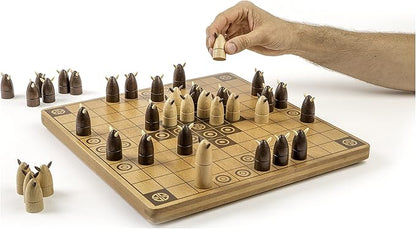 Hnefatafl, Two Player Strategy Game with Wooden Game Board, for Kids and Adults
