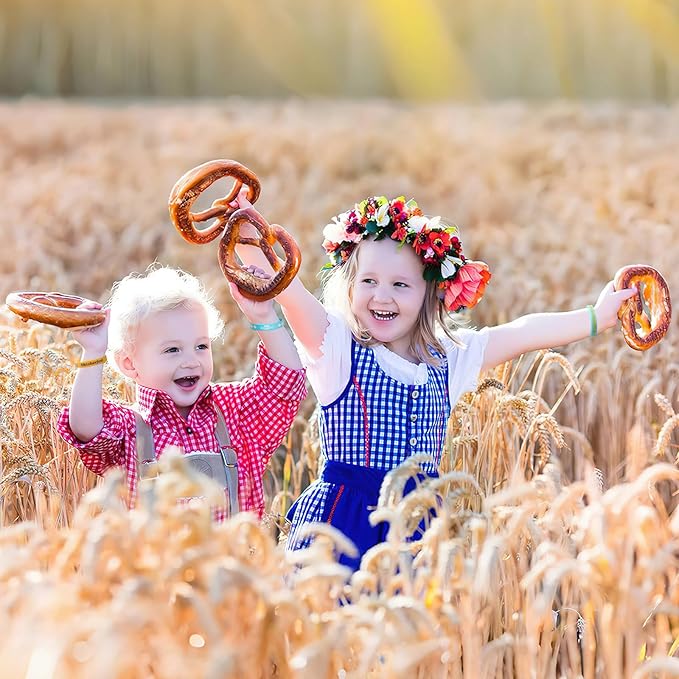 64PCS Oktoberfest Party Favors Set 32pcs Silicone Bracelets and 32pcs Button Badges Pins for Bavarian Beer Festival Oktoberfest Party Decorations Goodie Bag Fillers Supplies